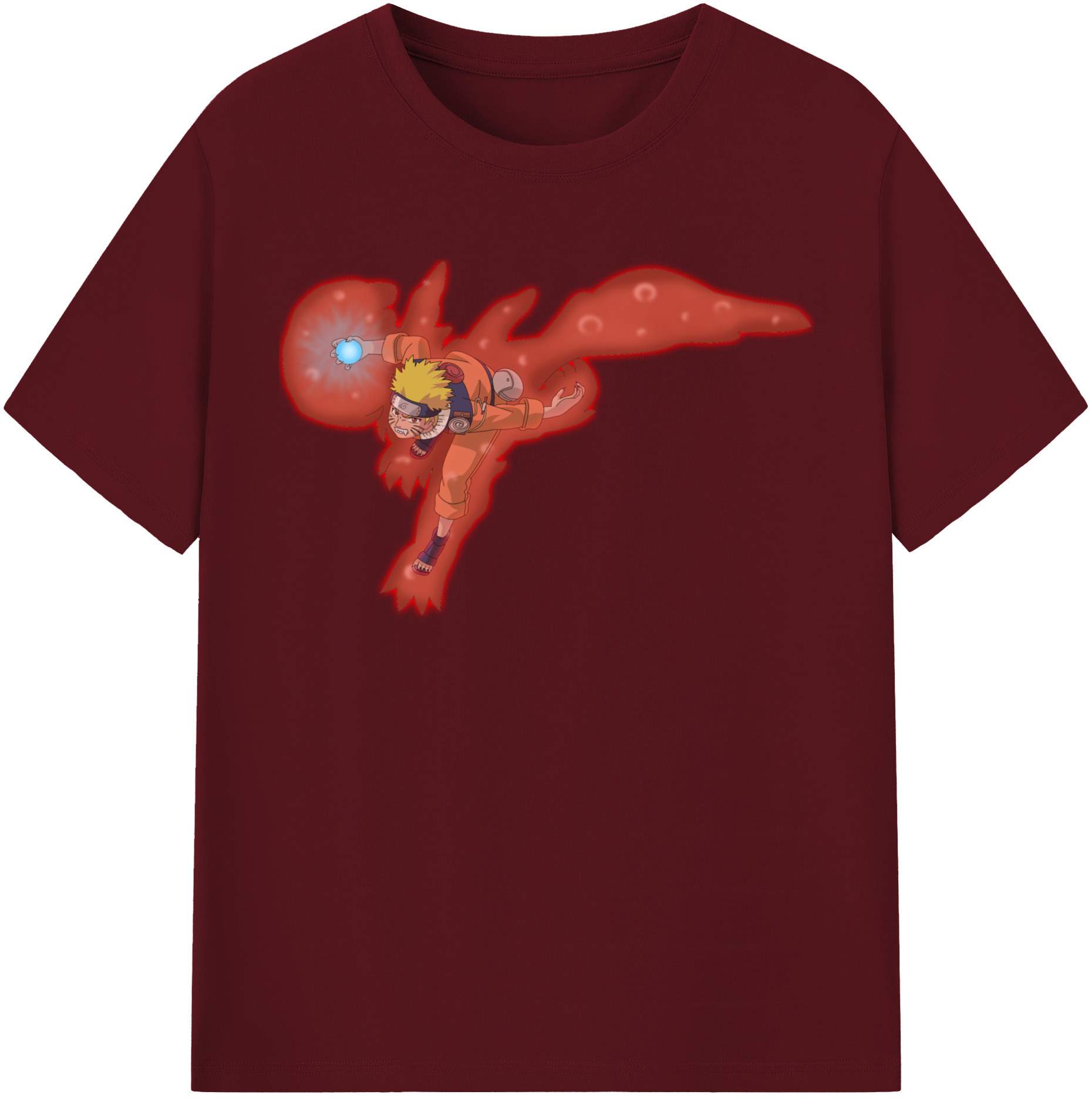 （画像用） NARUTO -ナルト- うずまき ナルト Uzumaki Naruto 綿100％半袖Tシャツ（フロントプリント）